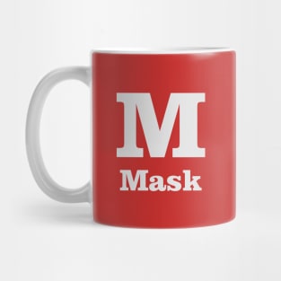 M For Mask Phonetic Alphabet in Pandemic Mug